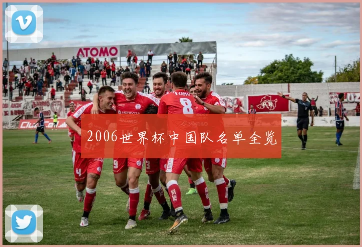 2006世界杯中国队名单全览